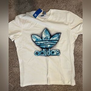 Brand New!! Adidas Eruption TREFOI T- Shirt. 2XL White with tags